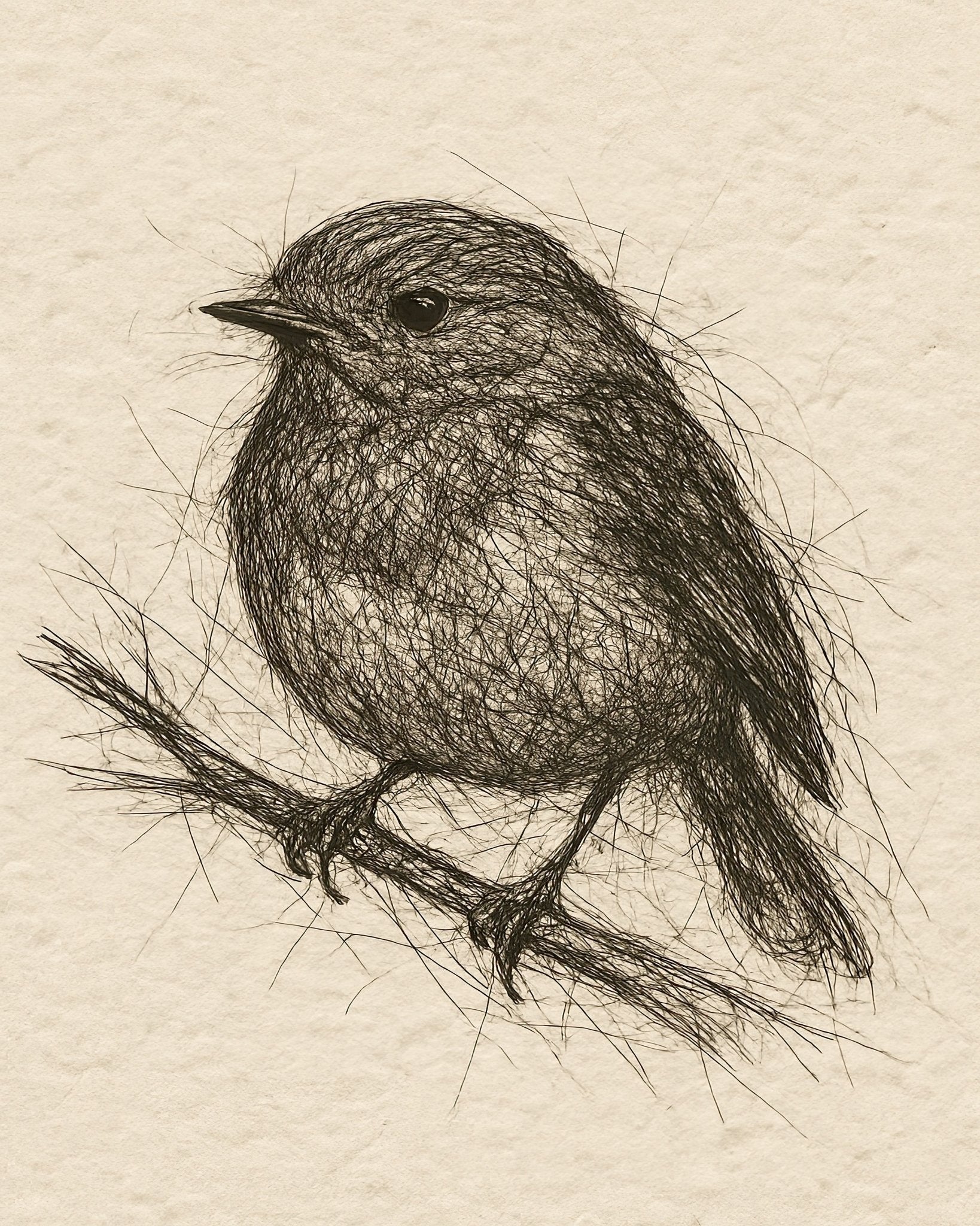 Sketch Bird Branch