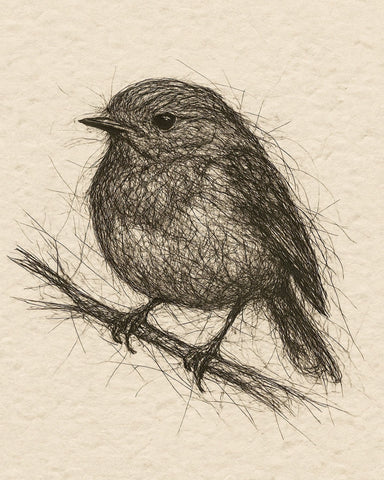 Sketch Bird Branch