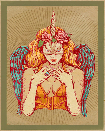 Winged Unicorn Woman