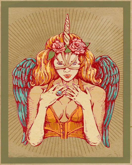 Winged Unicorn Woman
