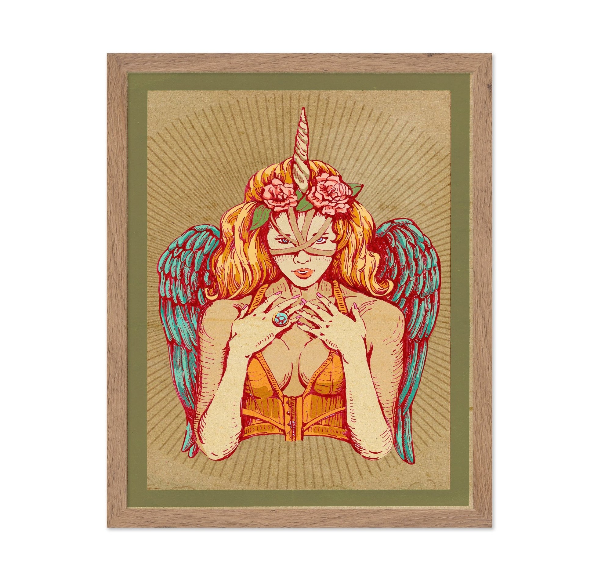 Winged Unicorn Woman