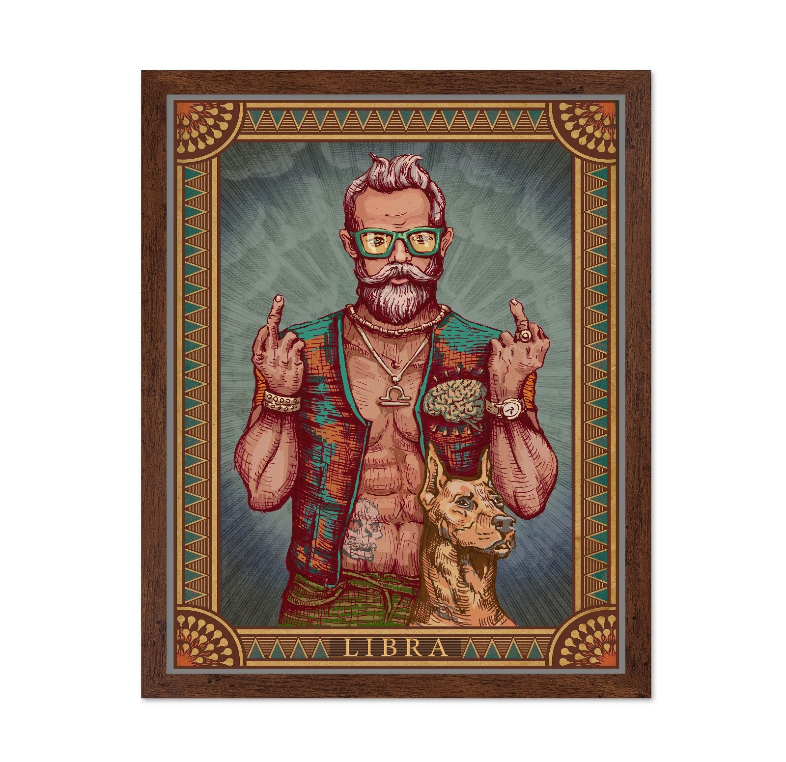 Libra Bearded Man