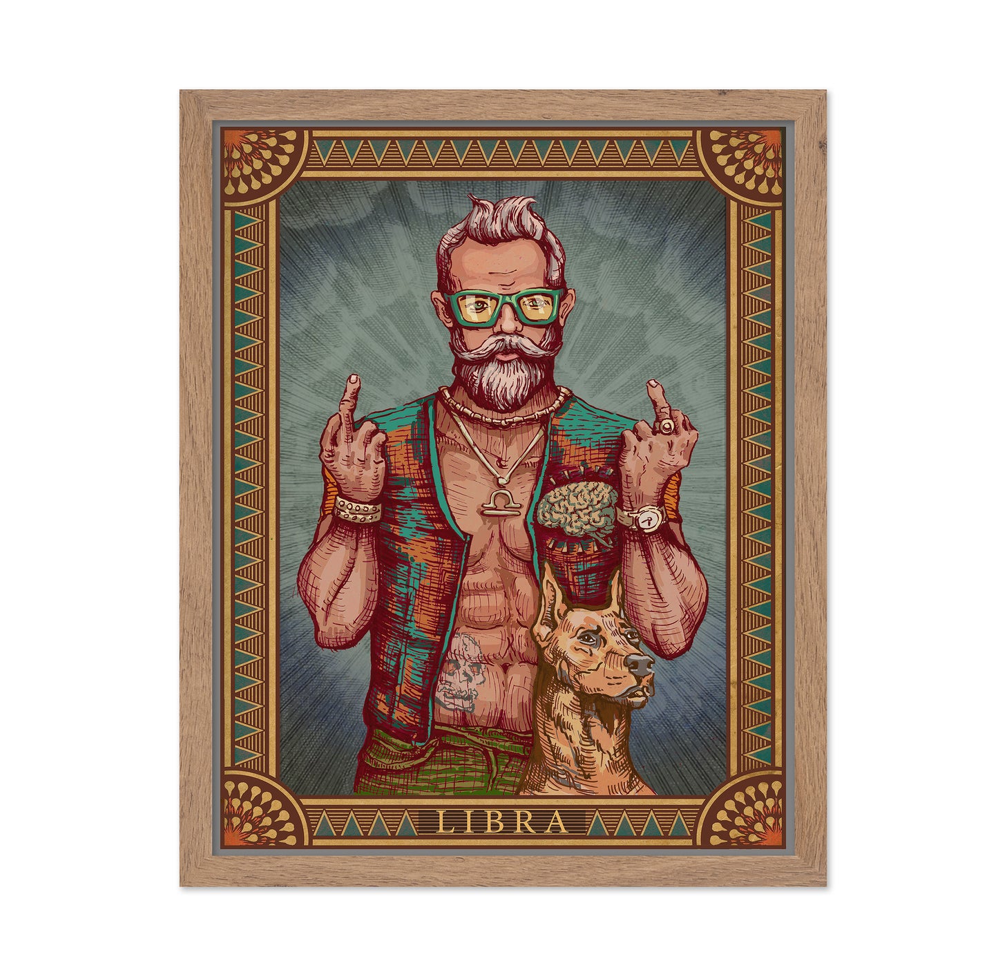 Libra Bearded Man