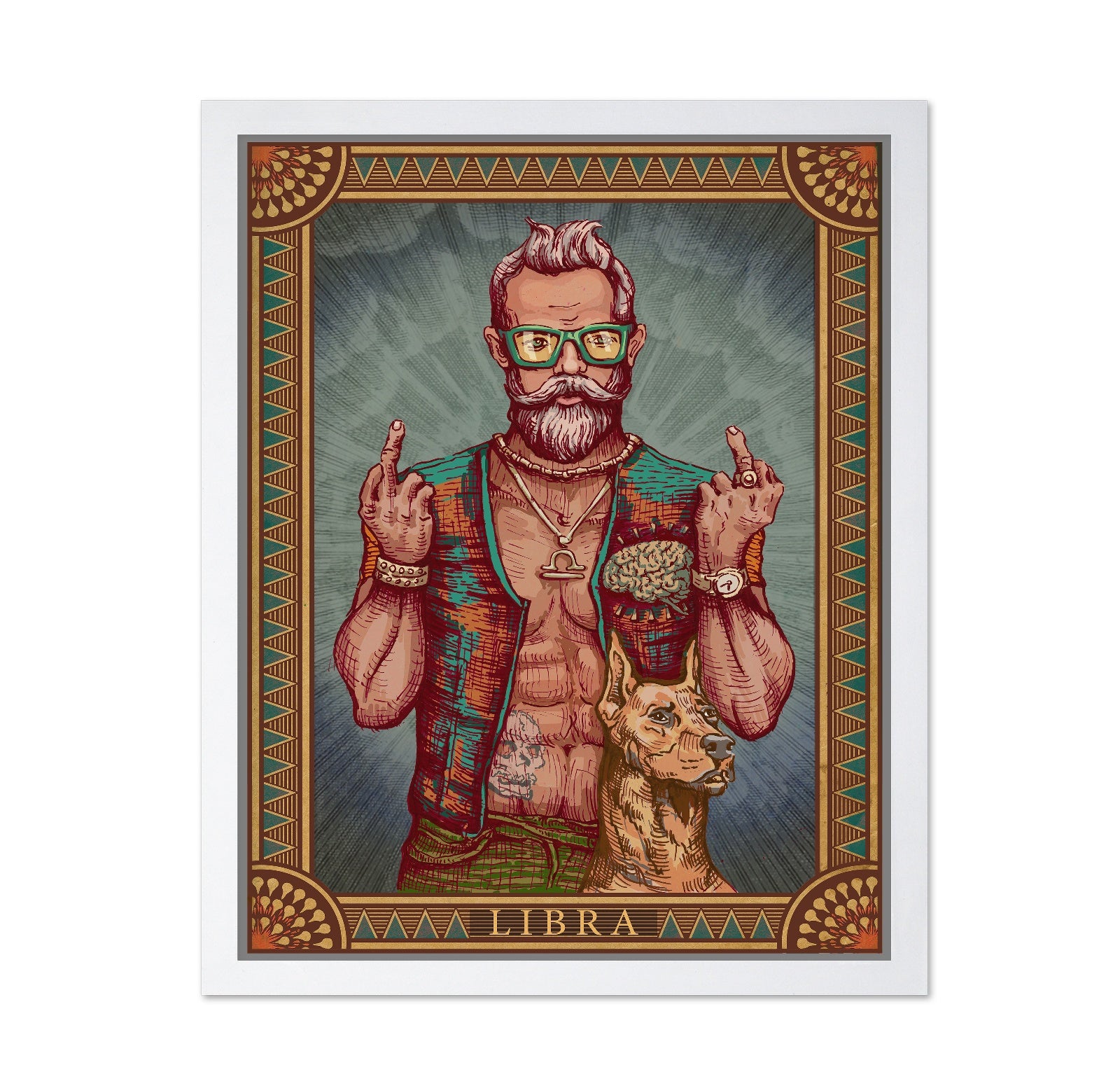 Libra Bearded Man