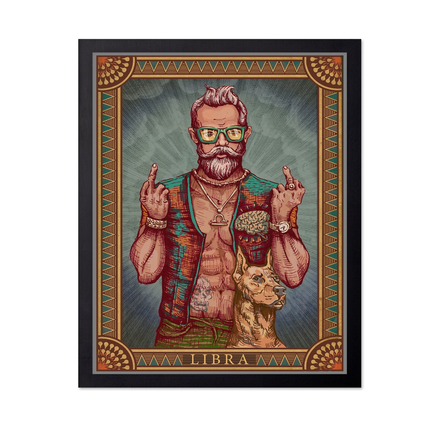 Libra Bearded Man