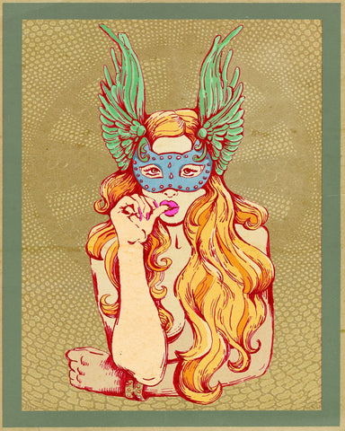 Masked Winged Woman