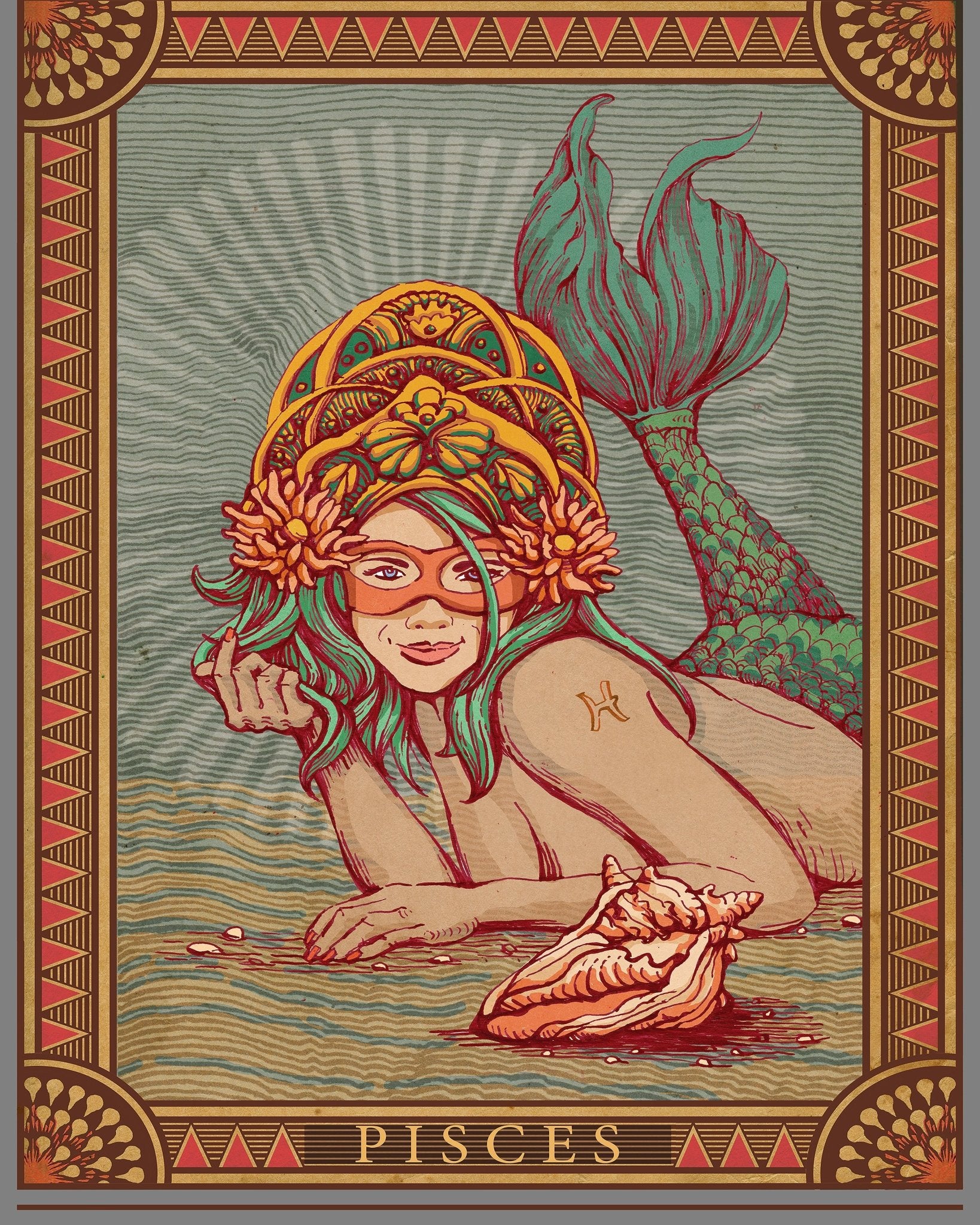 Pisces Mermaid Woman