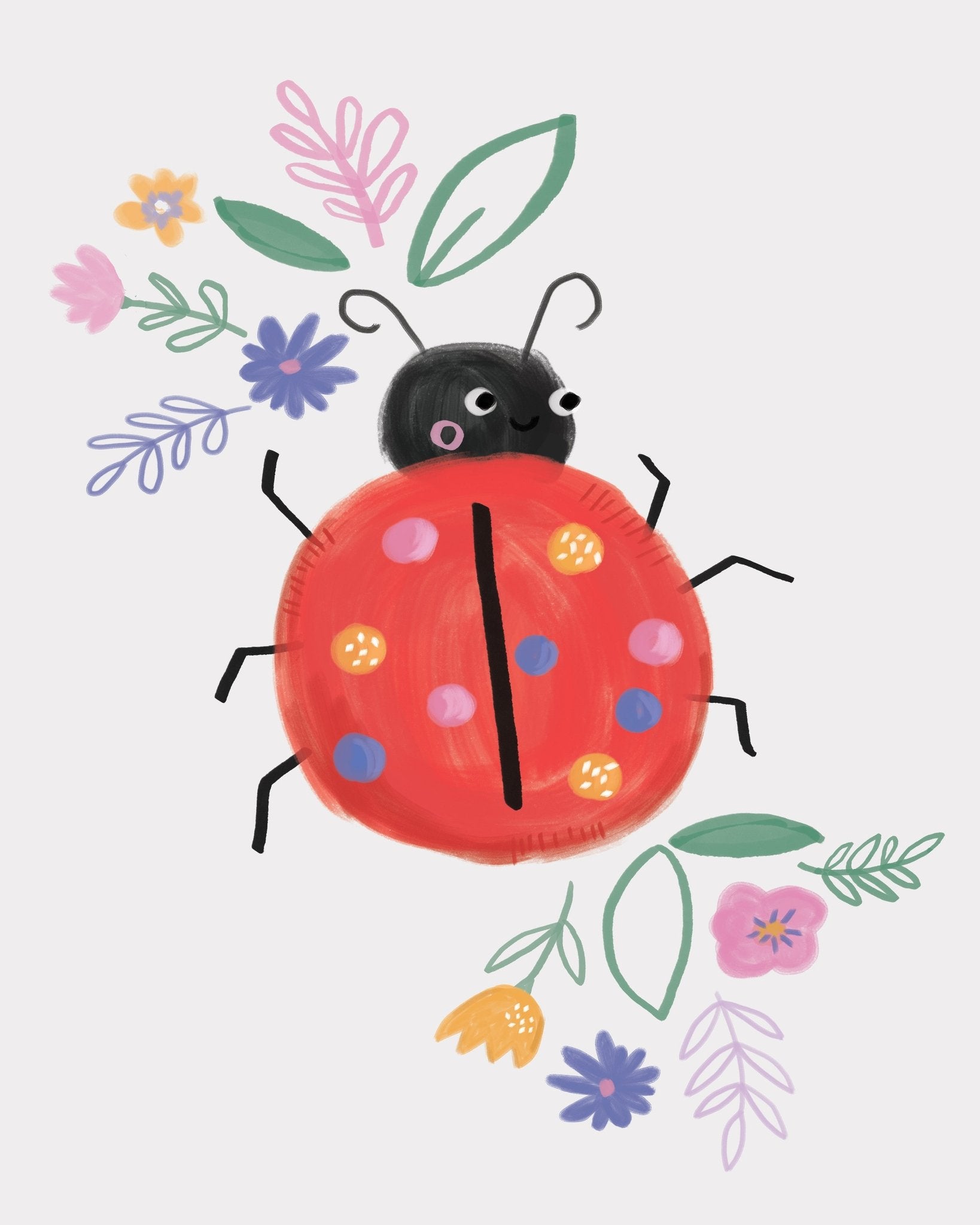 Cute Ladybug Garden