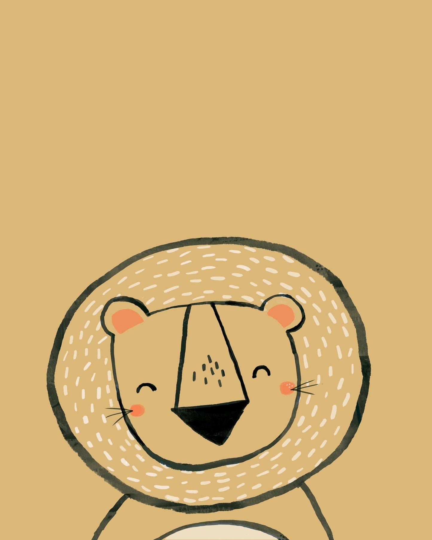 Cute Lion Face