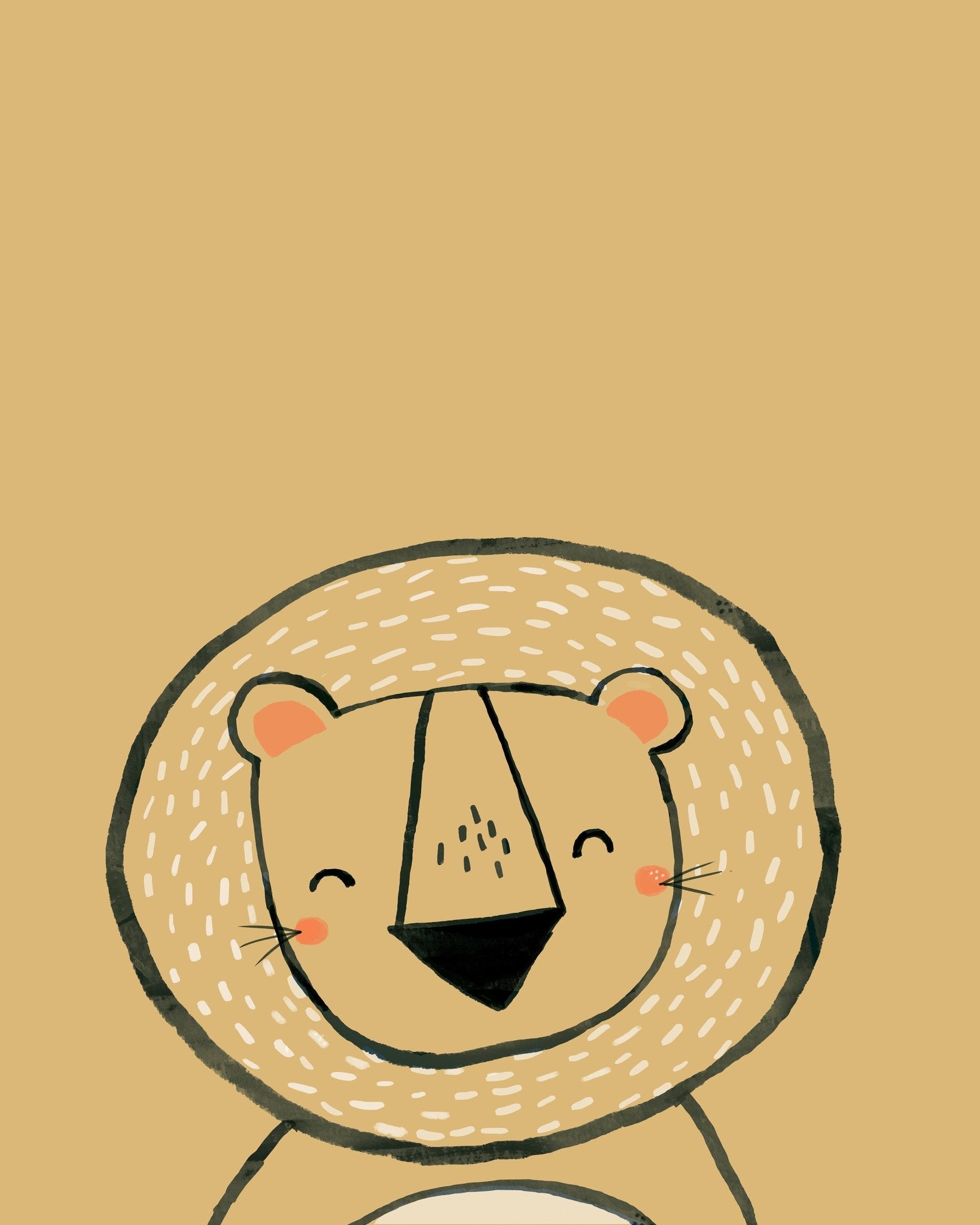 Cute Lion Face