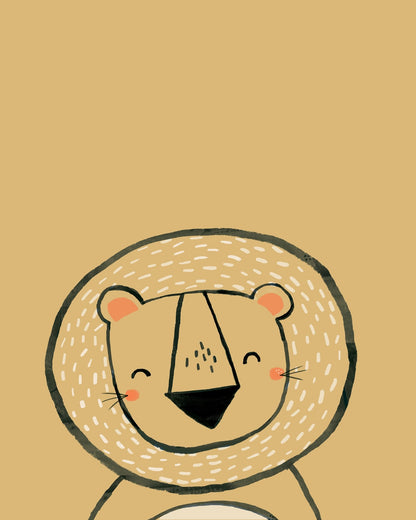 Cute Lion Face