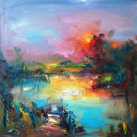 Vibrant Abstract Landscape
