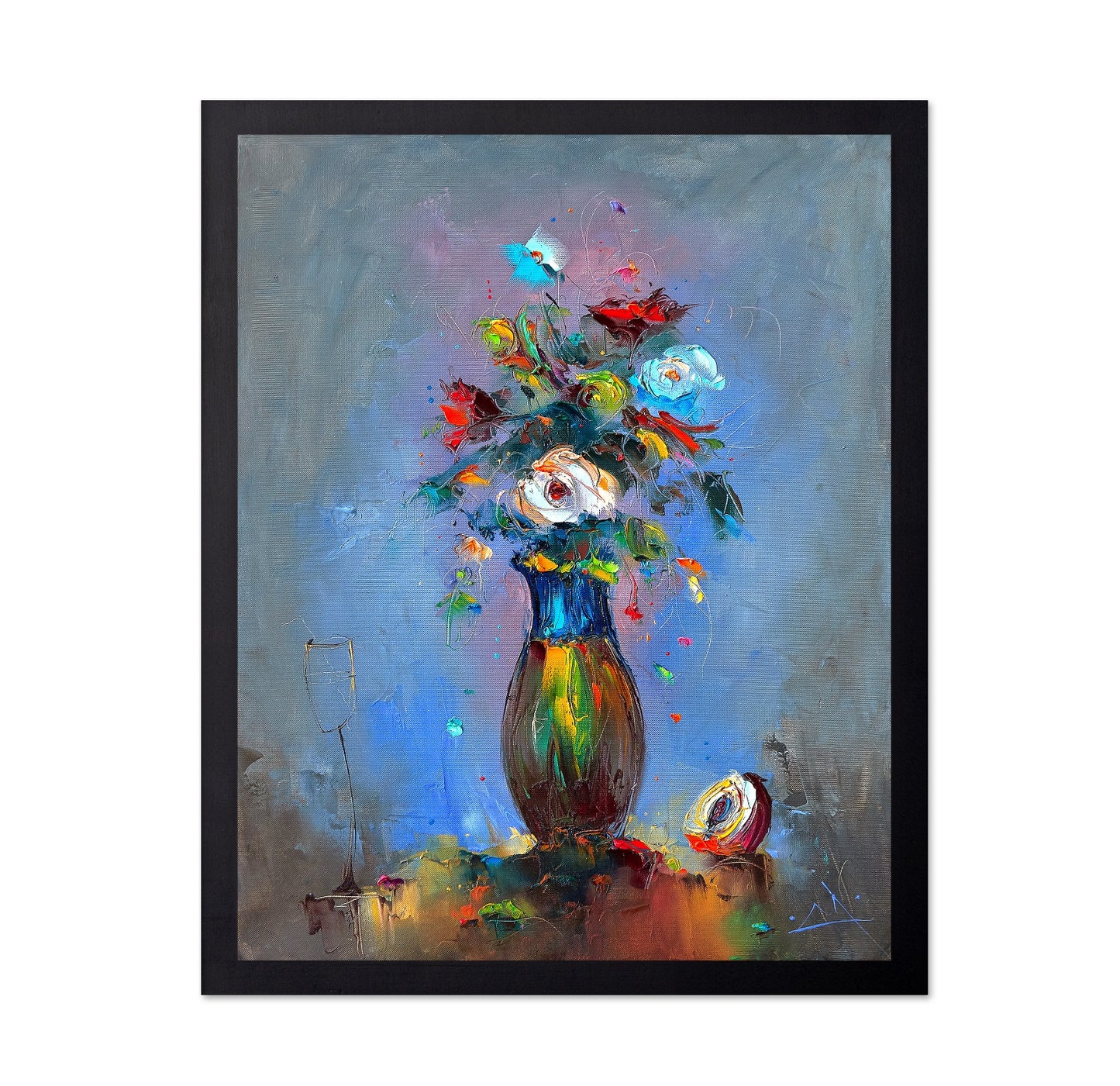 Colorful Floral Vase No1