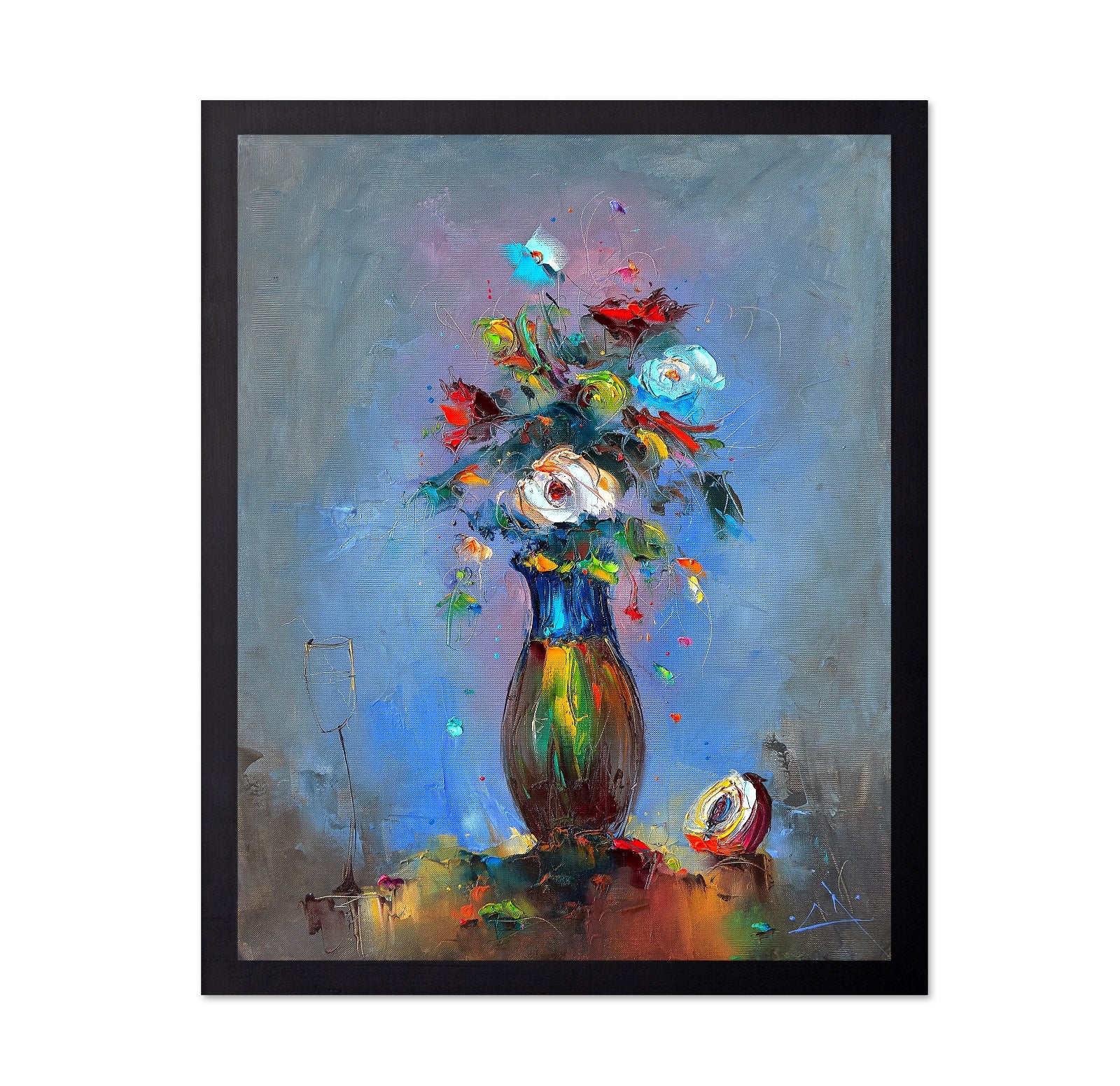 Colorful Floral Vase No1