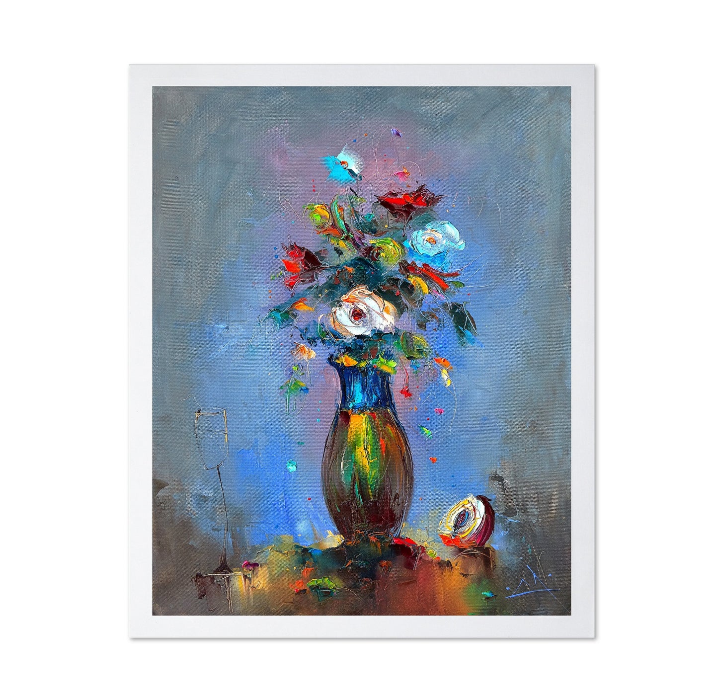 Colorful Floral Vase No1