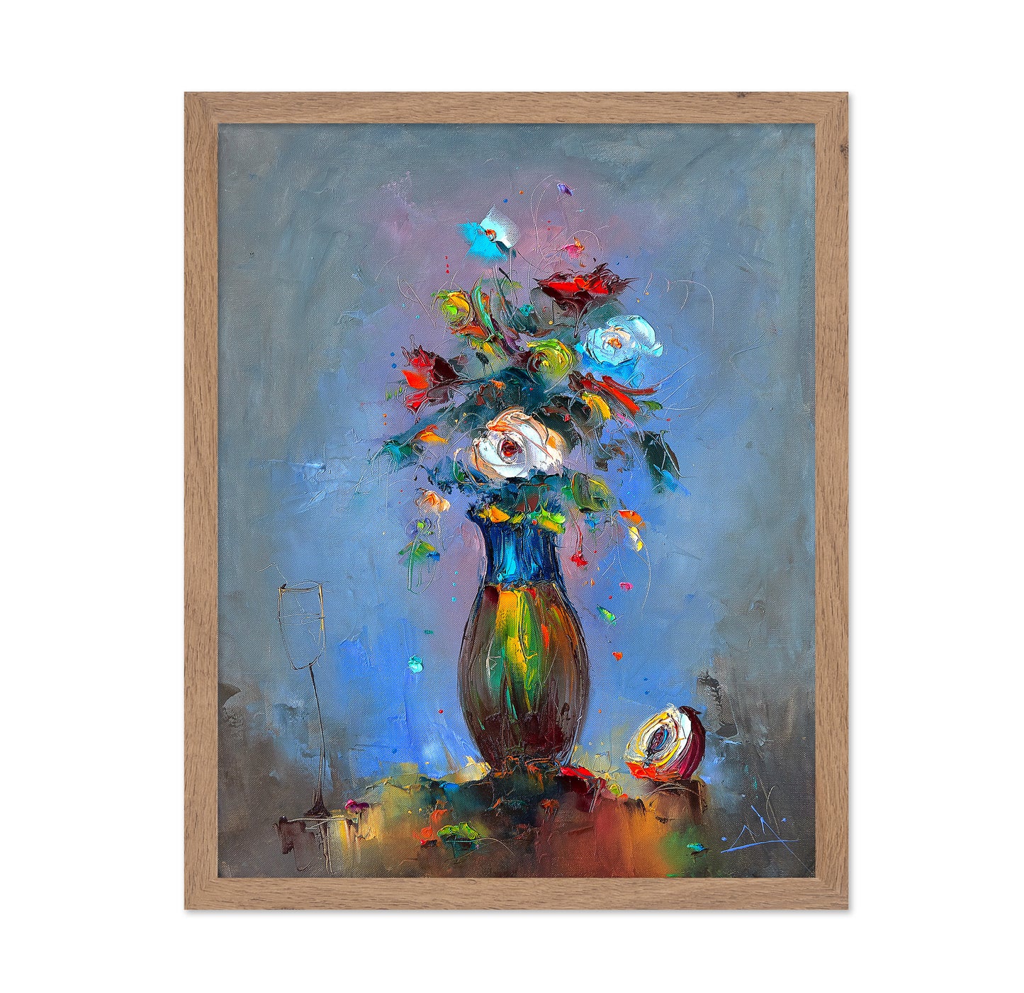 Colorful Floral Vase No1