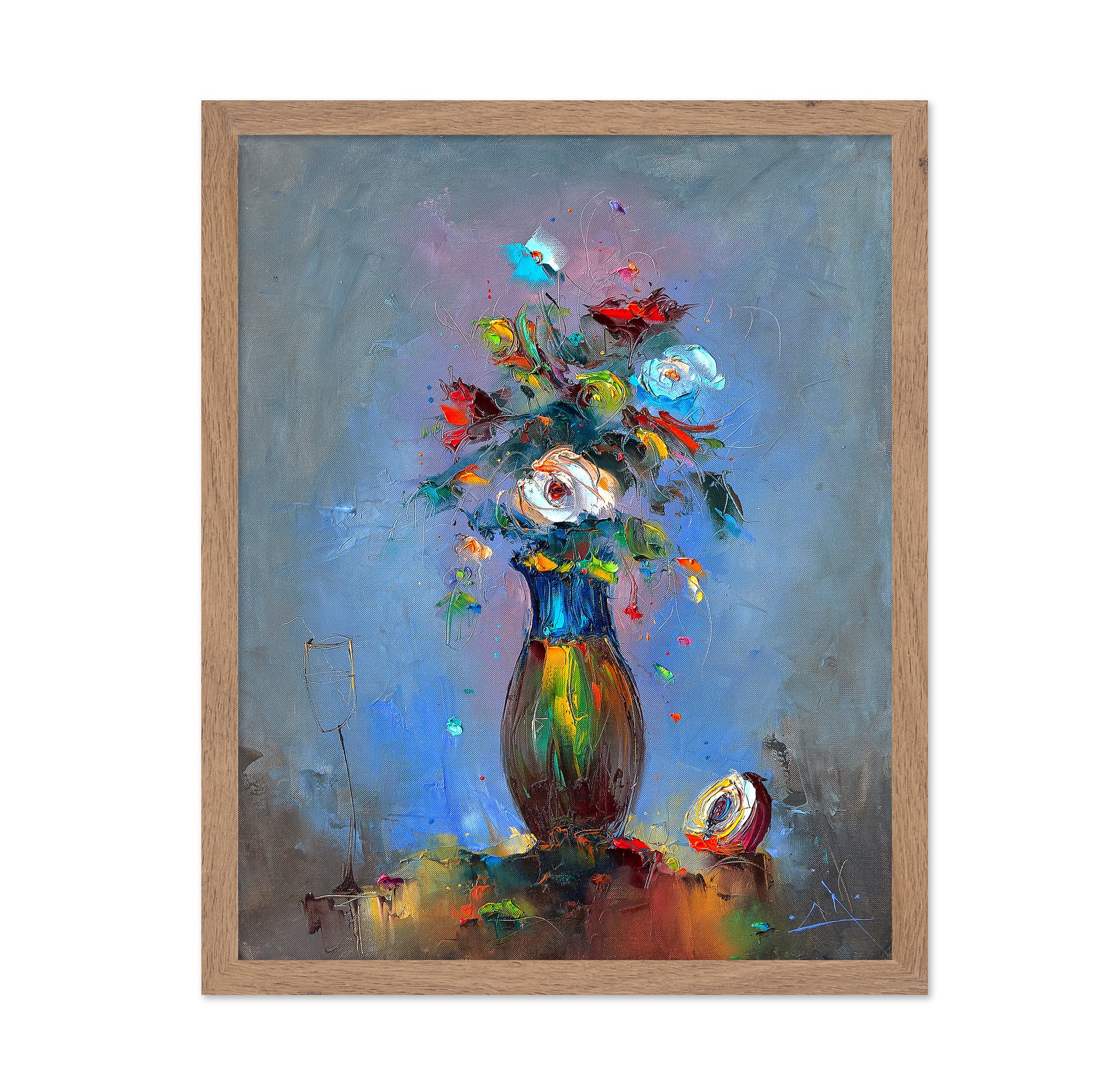 Colorful Floral Vase No1