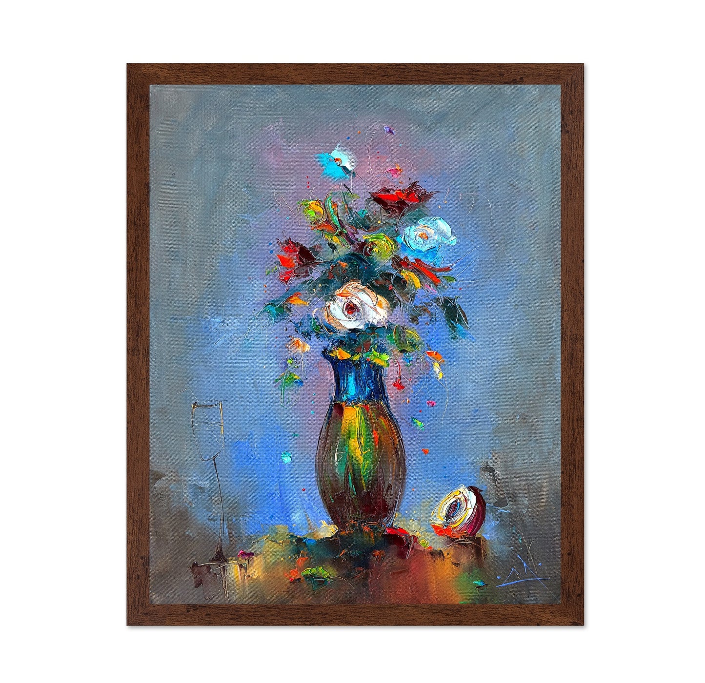 Colorful Floral Vase No1