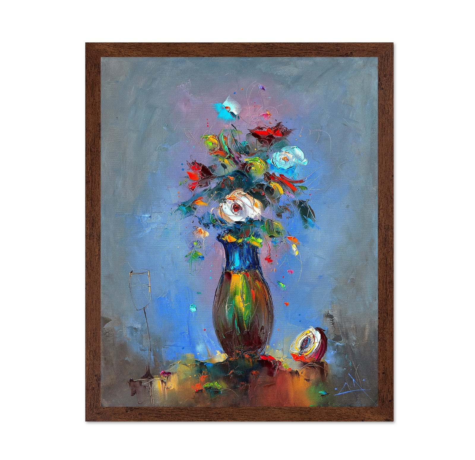 Colorful Floral Vase No1