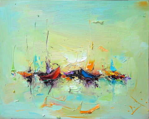 Pastel Sailboats
