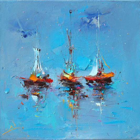 Abstract Sailboats