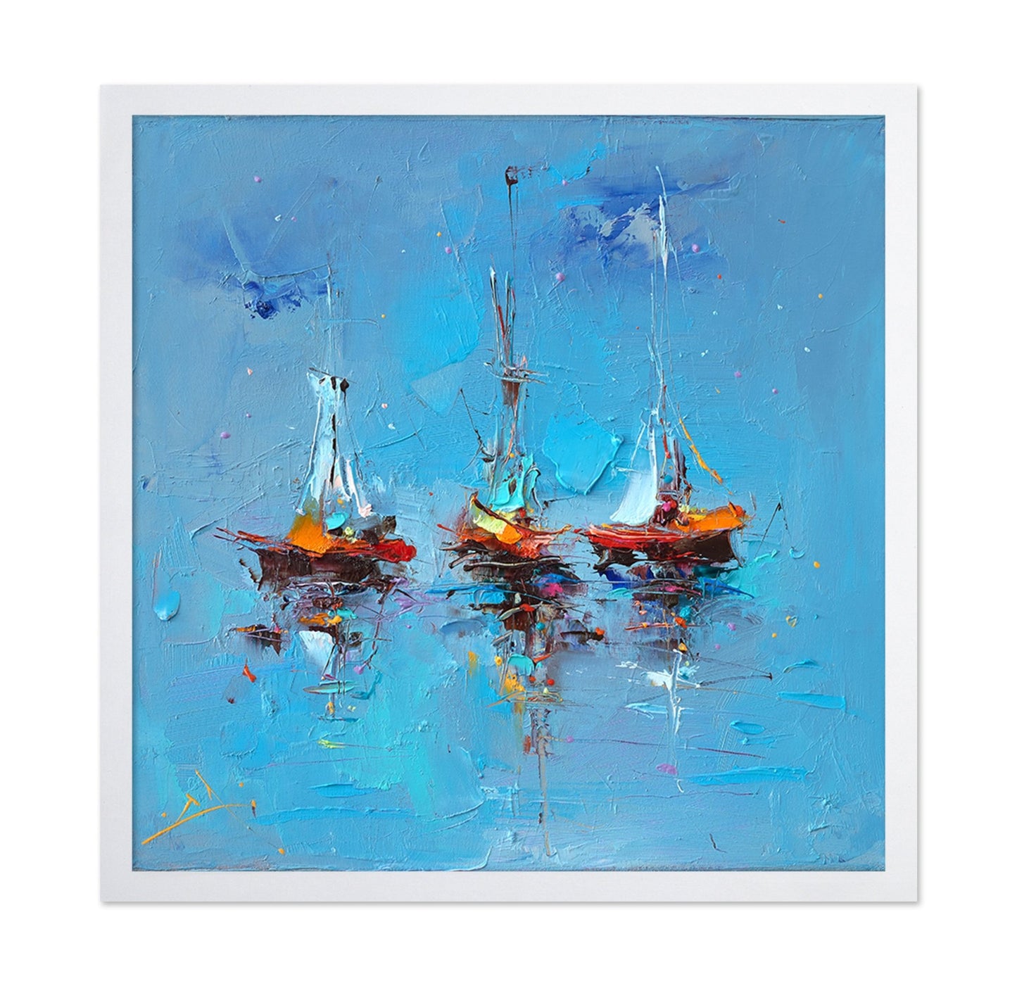 Abstract Sailboats