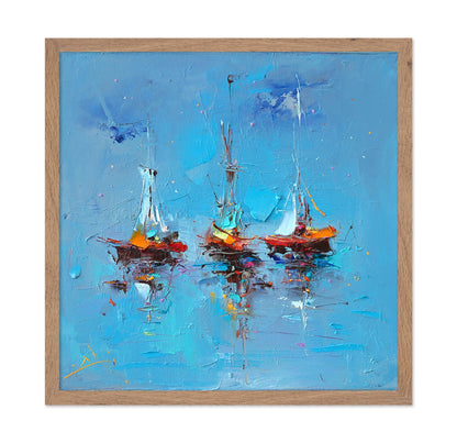 Abstract Sailboats