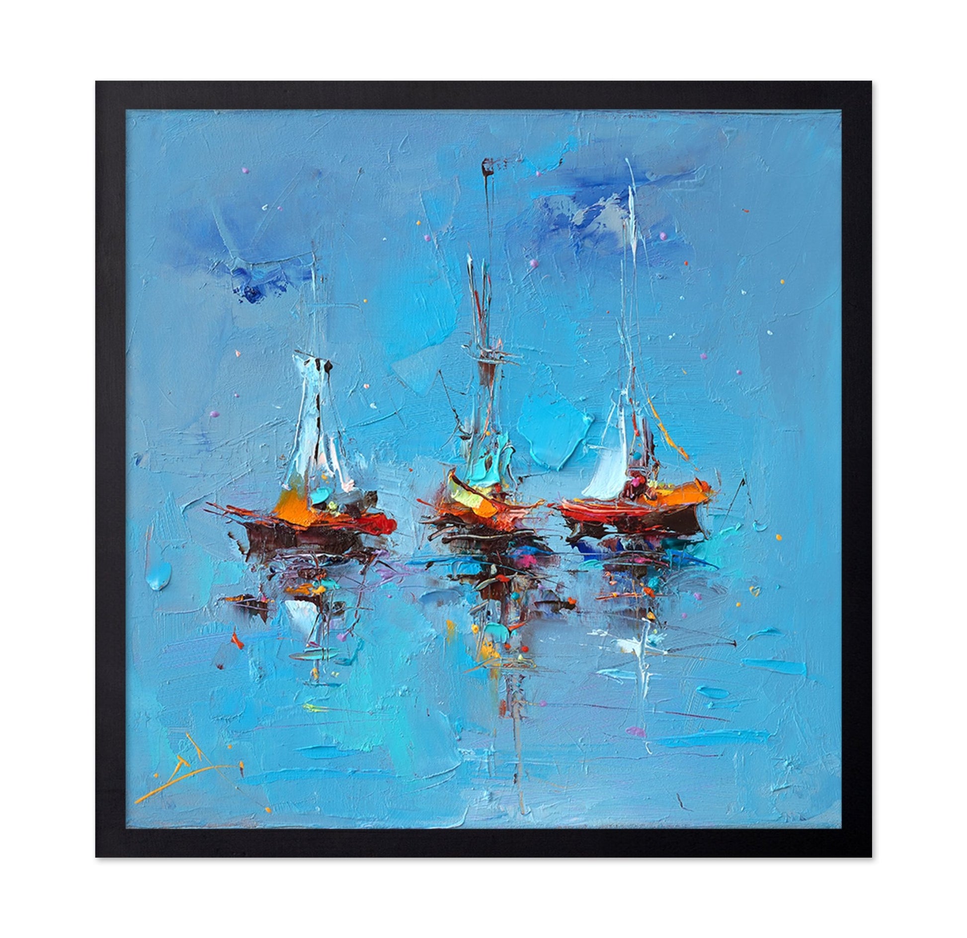 Abstract Sailboats