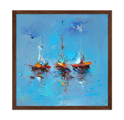 Abstract Sailboats