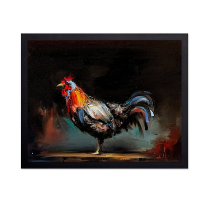 Colorful Rooster Painting