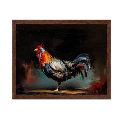 Colorful Rooster Painting