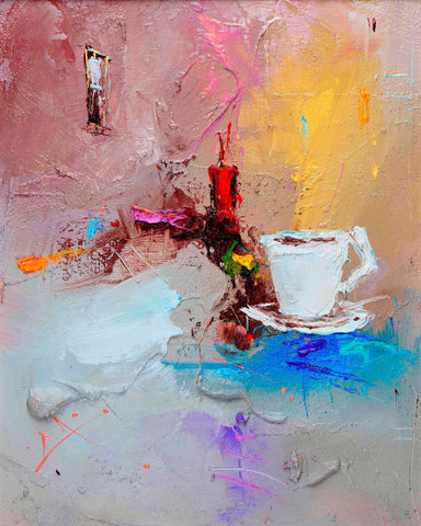 Abstract Coffee Still Life