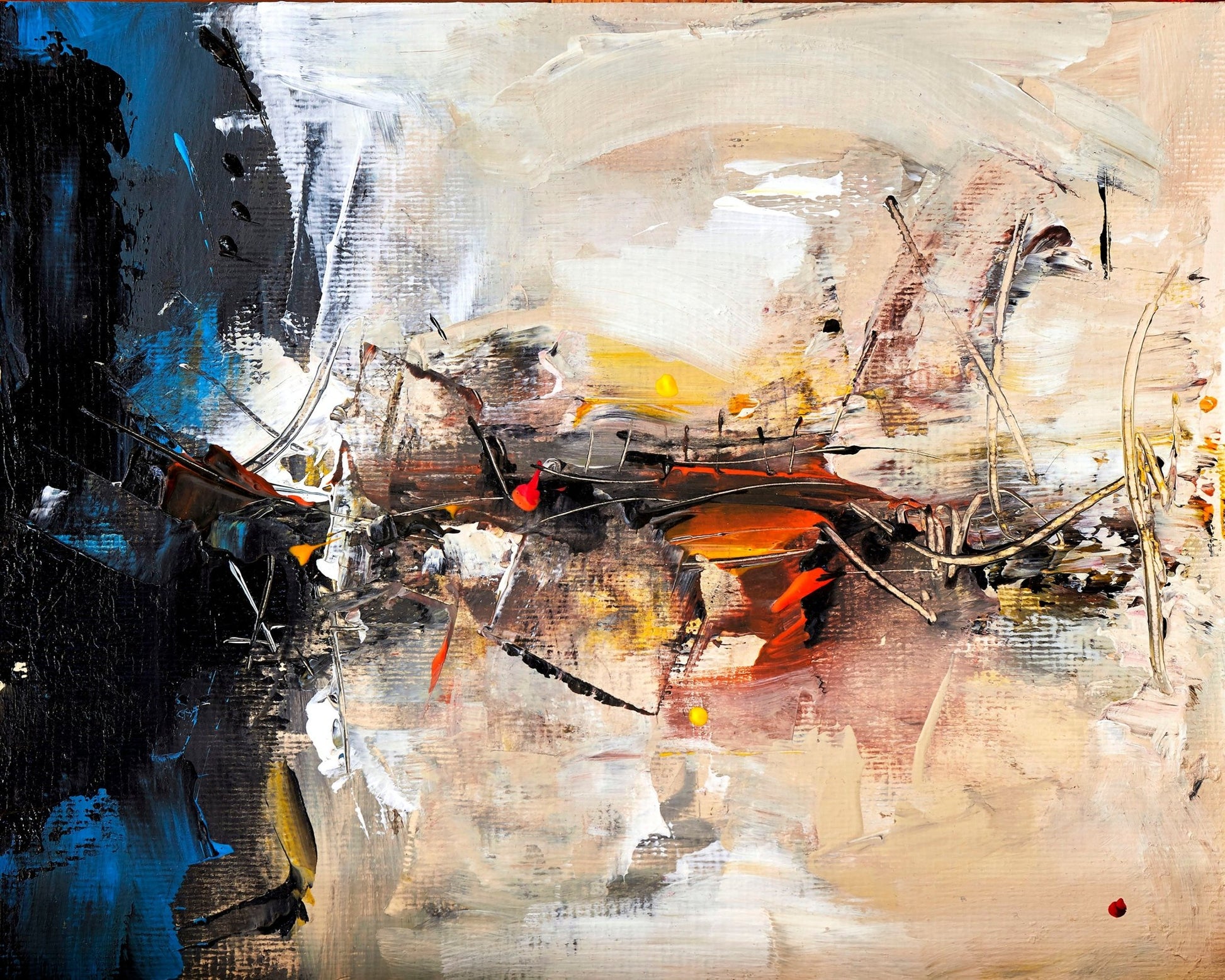 Abstract Earth Tone Burst