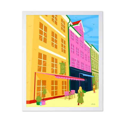 Colorful Cafe Street