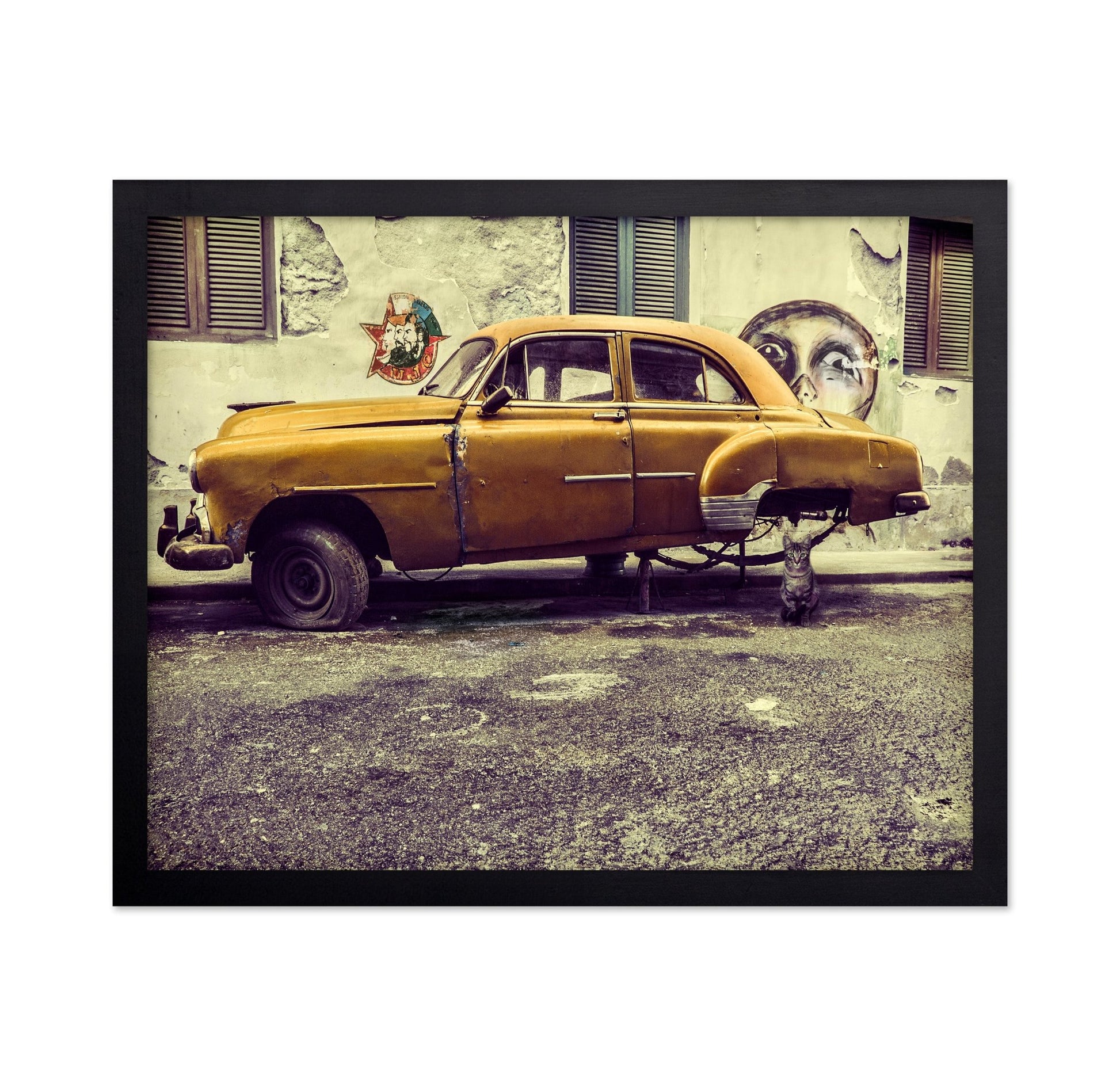 Rusty Car Street Scene