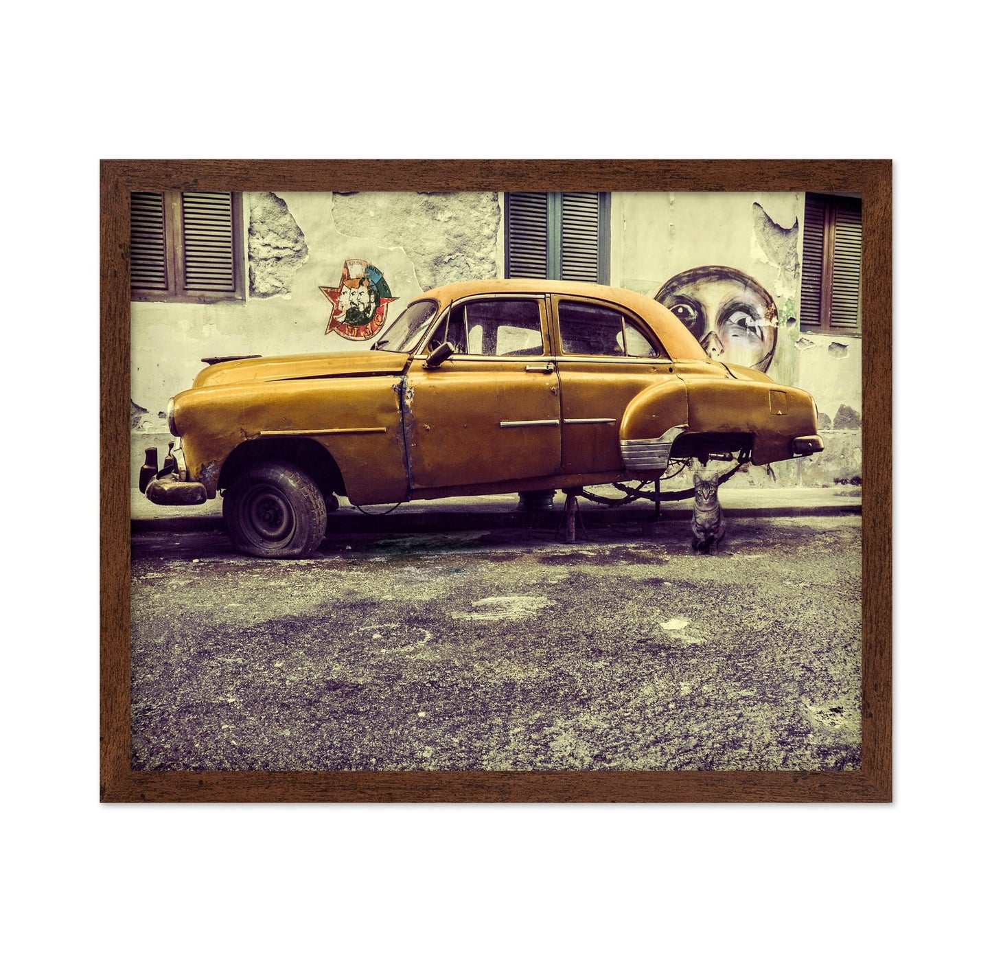 Rusty Car Street Scene