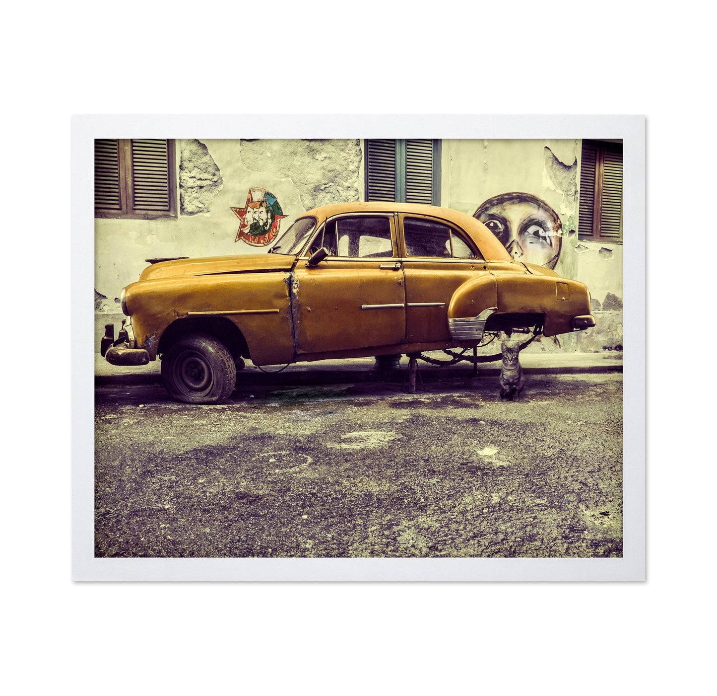 Rusty Car Street Scene