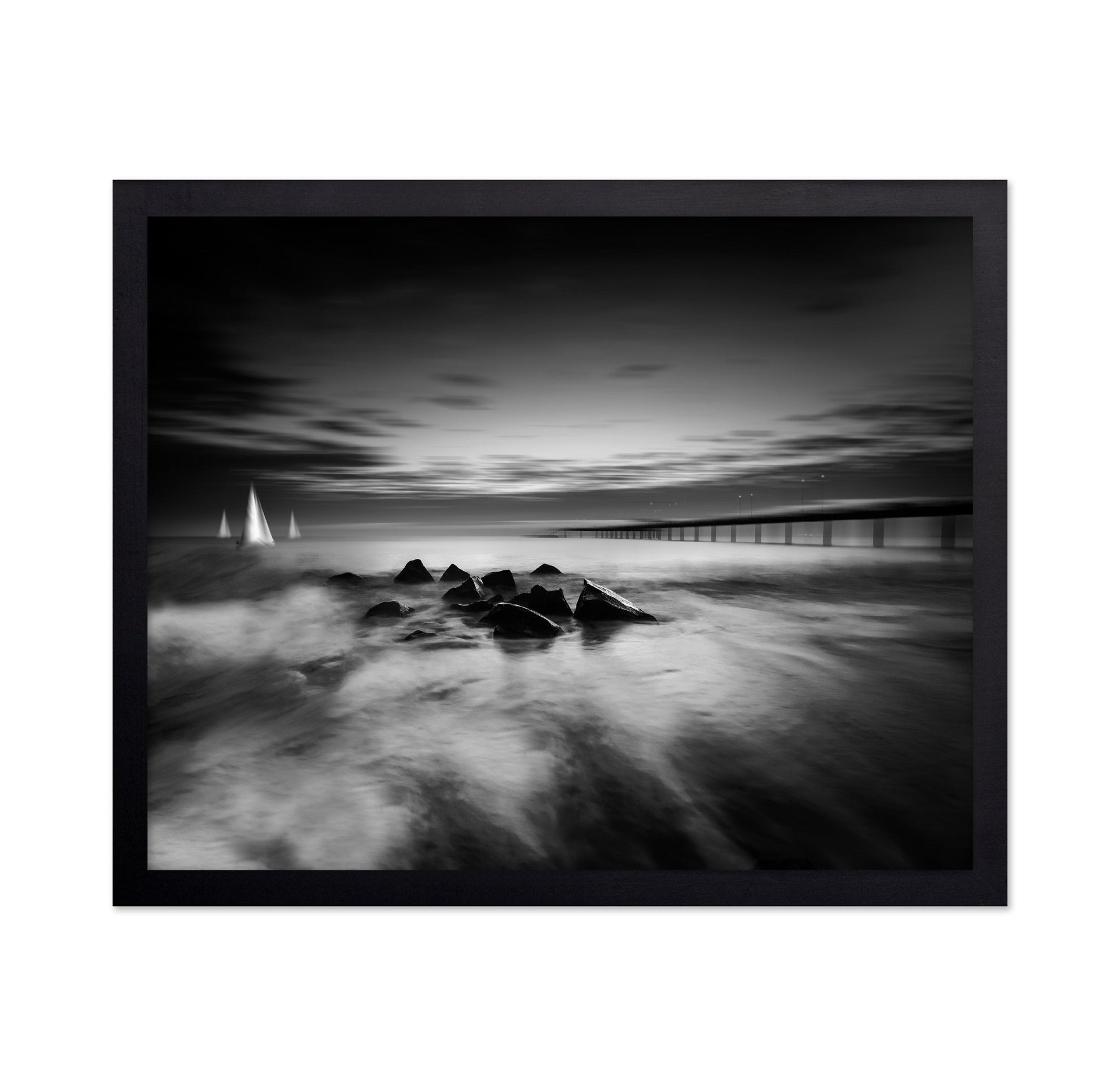 Pier And Sailing Night