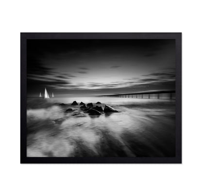 Pier And Sailing Night
