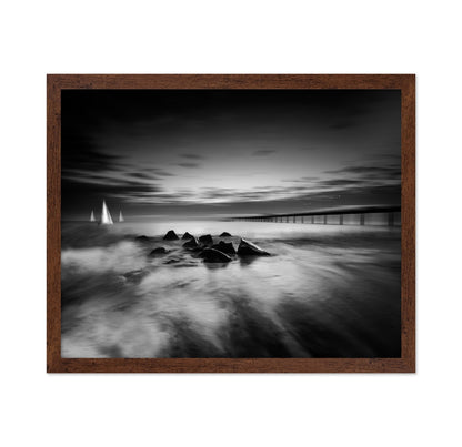 Pier And Sailing Night