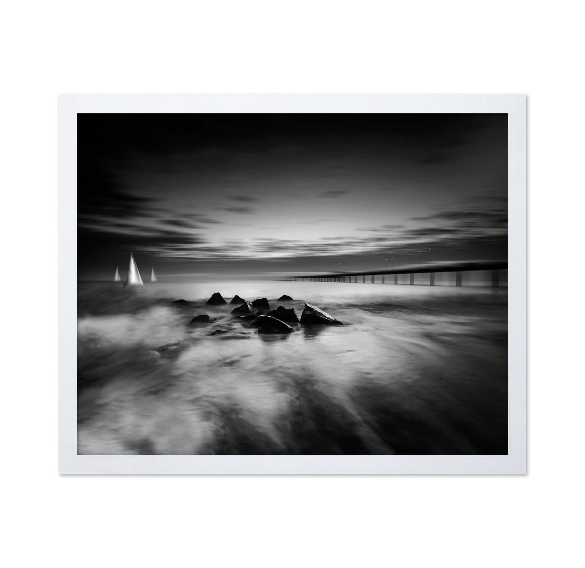 Pier And Sailing Night