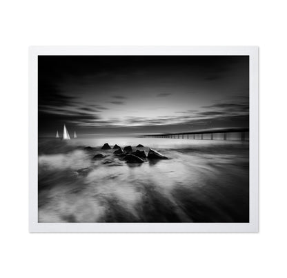 Pier And Sailing Night