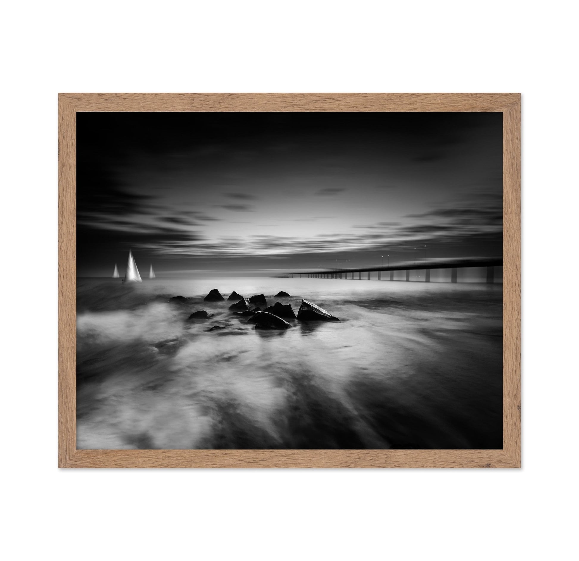 Pier And Sailing Night