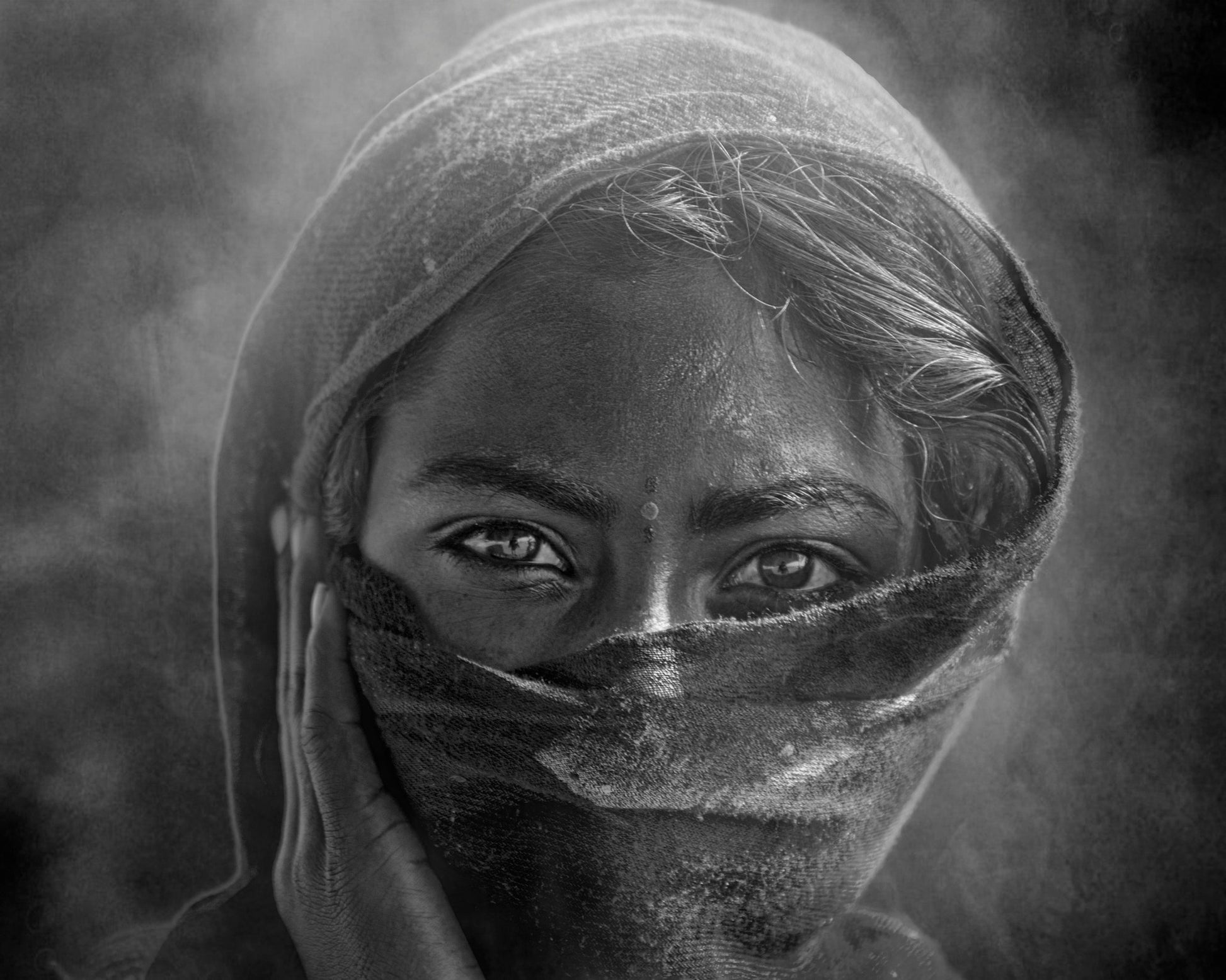 Veiled Gaze Portrait
