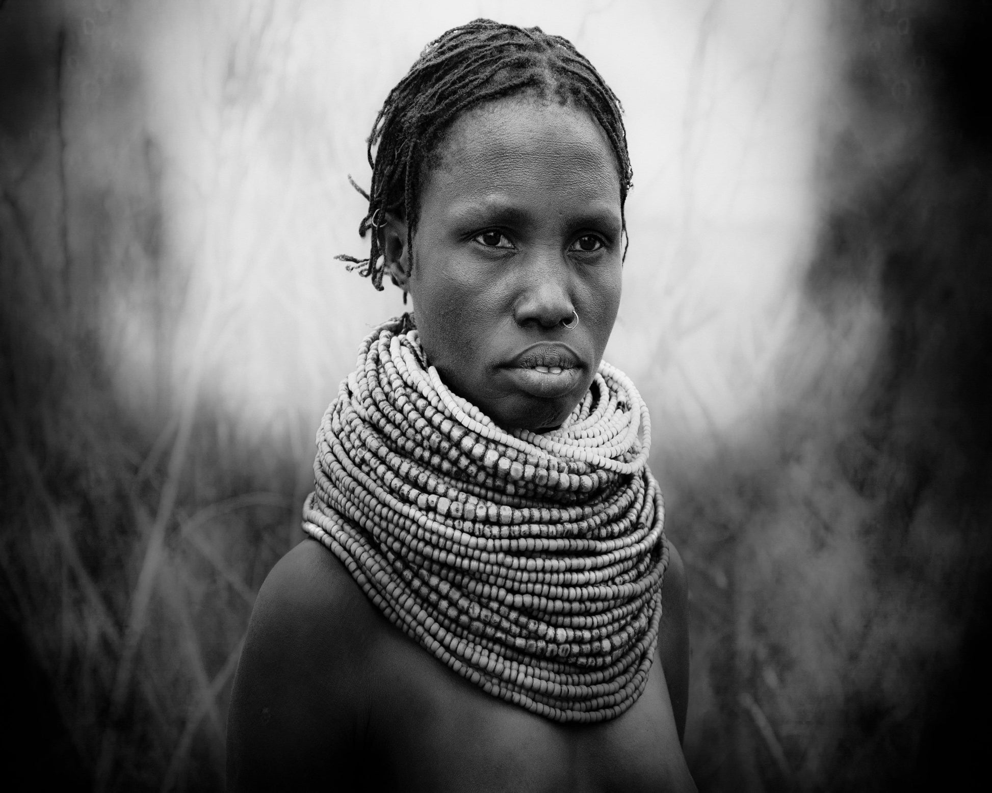Beaded Neck Portrait
