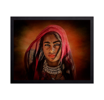 Red Veil Woman