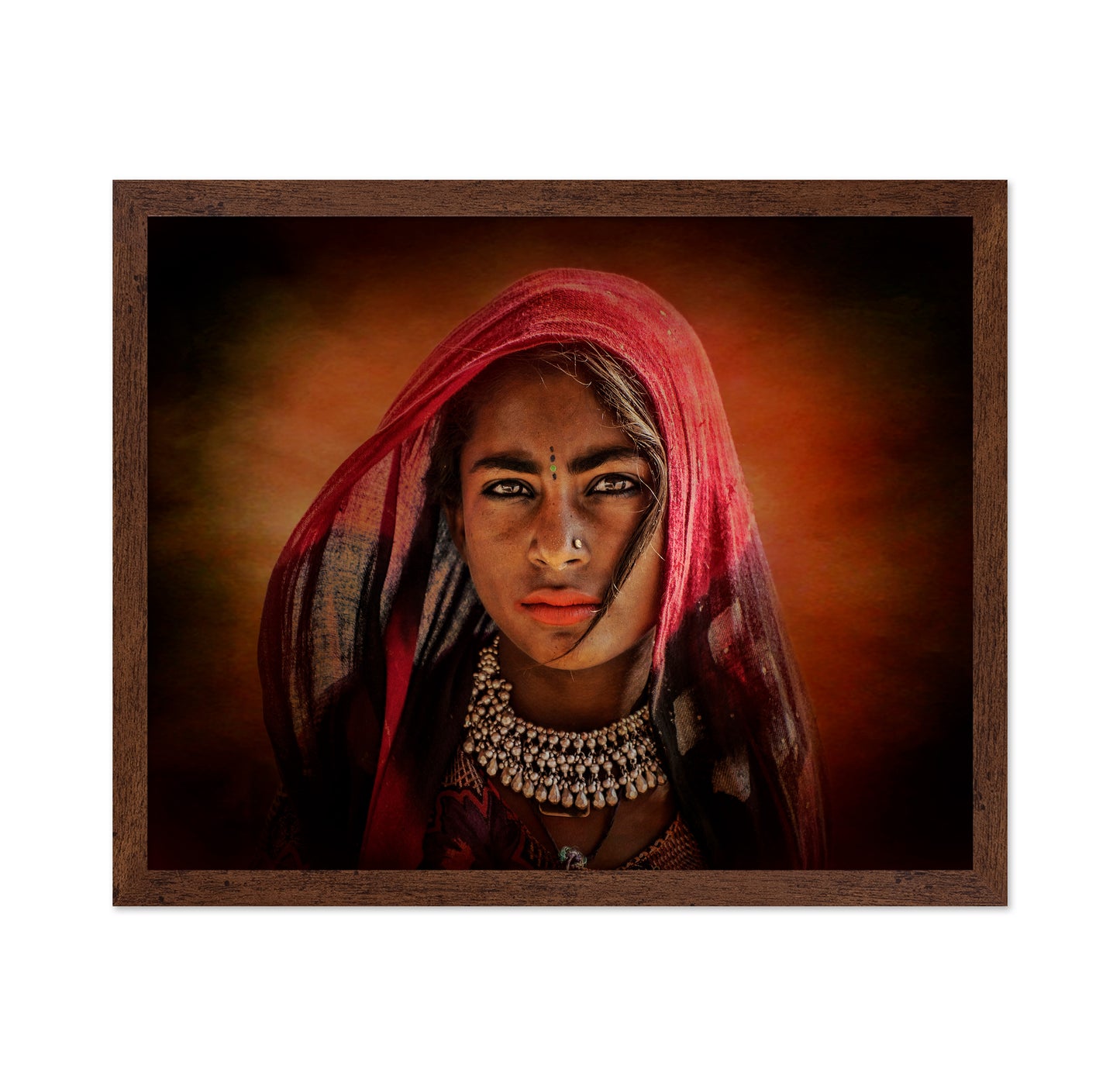 Red Veil Woman