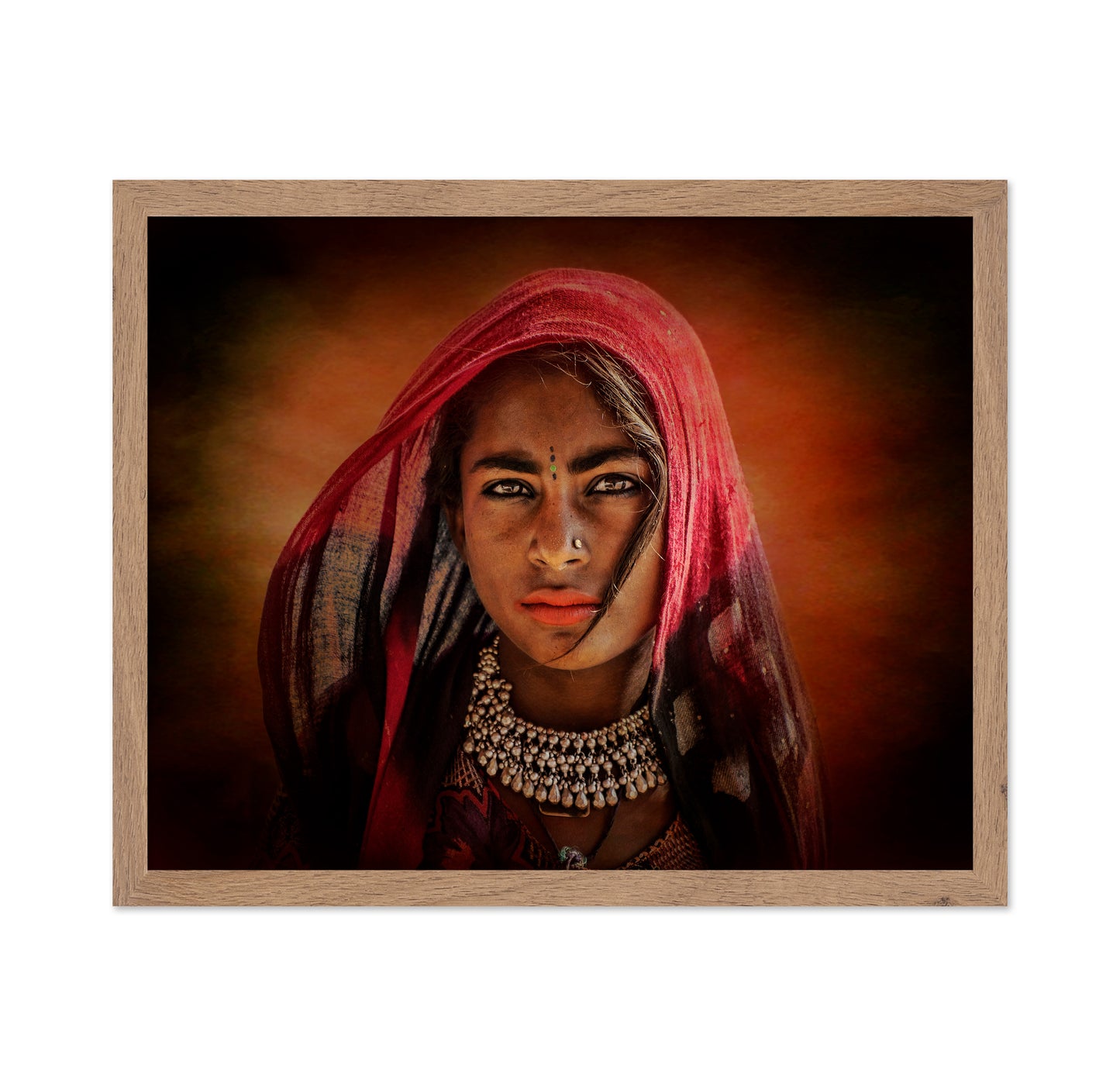 Red Veil Woman