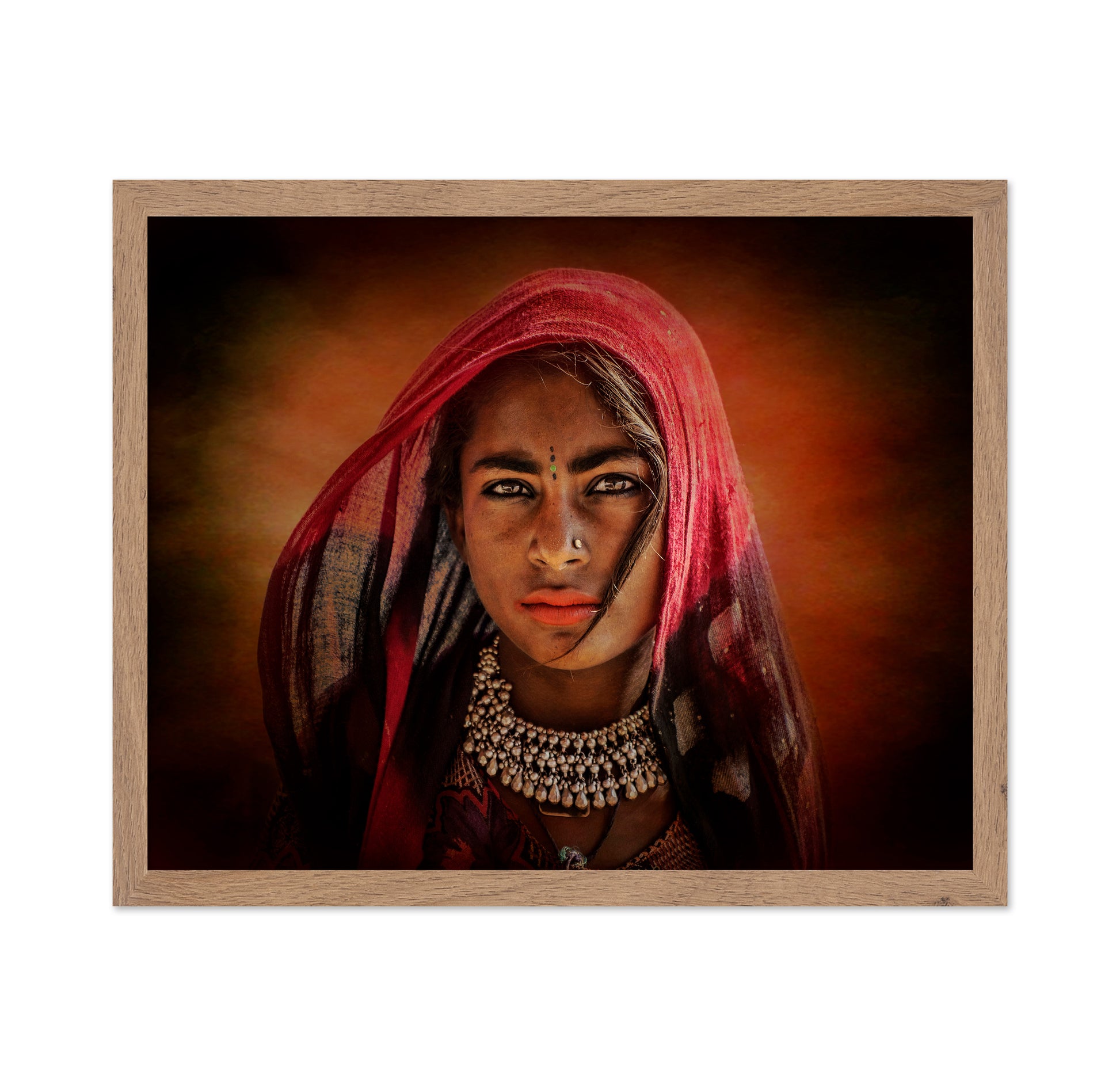 Red Veil Woman