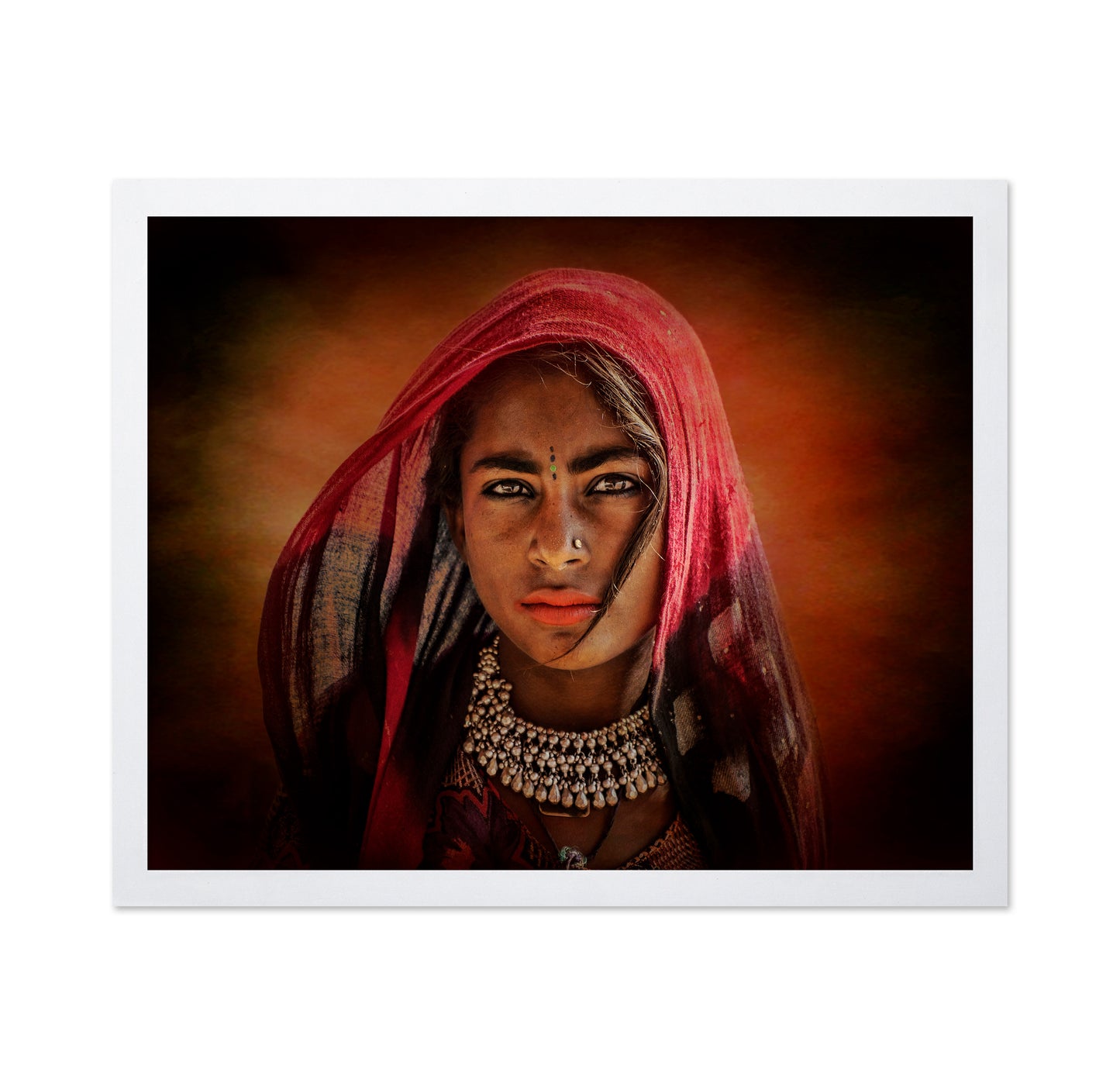 Red Veil Woman